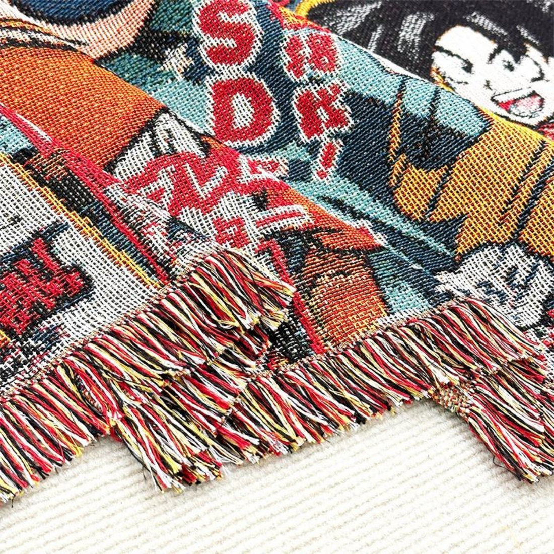 D.r.a.g.o.n B.a.l.l Woven Blanket – Cozy Sofa or Bed Cover