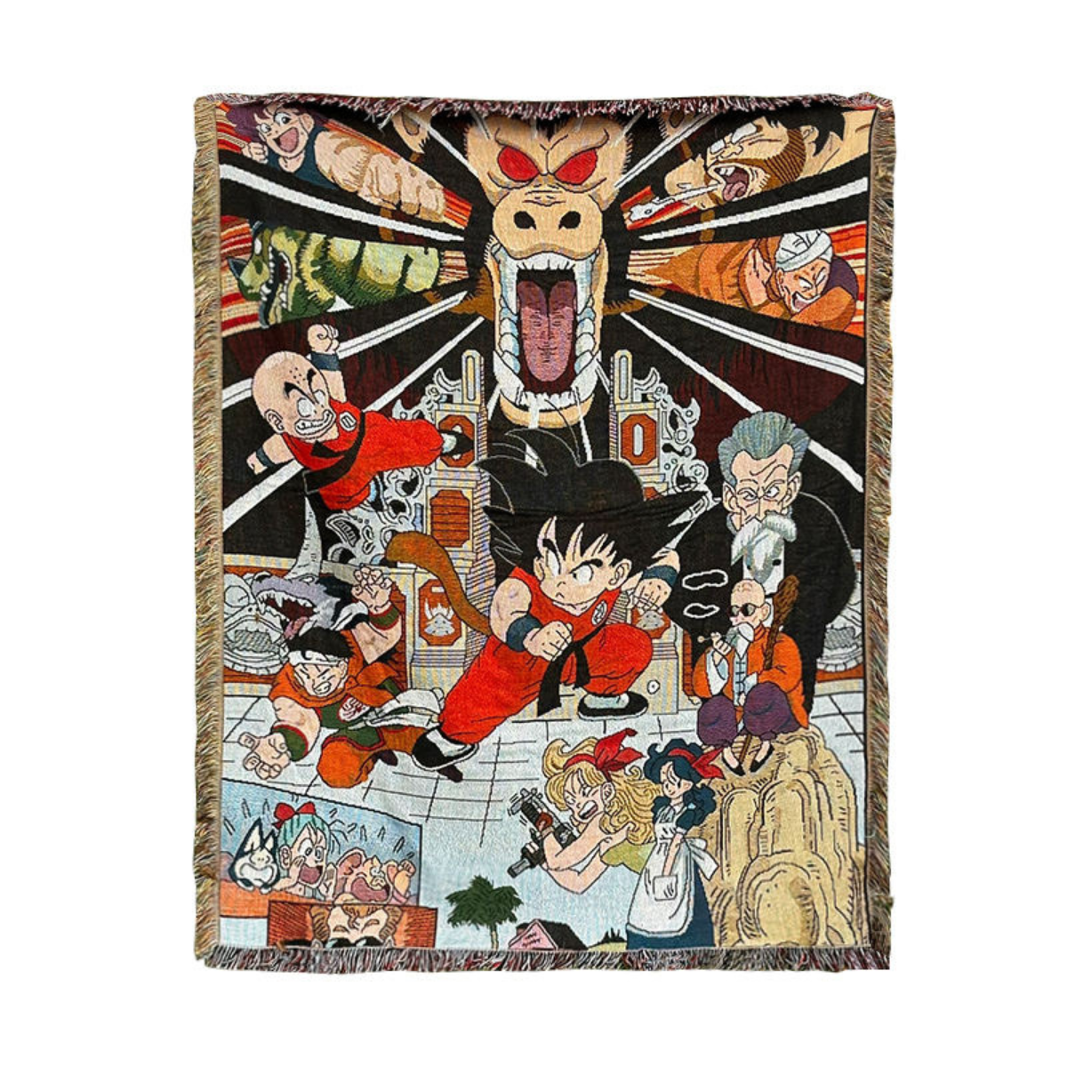 D.r.a.g.o.n B.a.l.l Woven Blanket – Cozy Sofa or Bed Cover