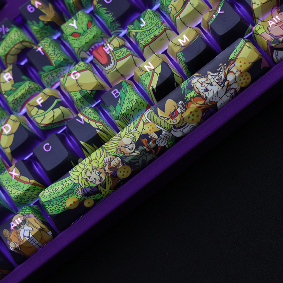 D.r.a.g.o.n B.a.l.l Keycap Set – Custom Anime Keycaps for Mechanical Keyboards