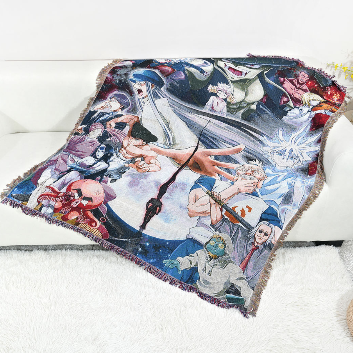 D.r.a.g.o.n B.a.l.l Woven Blanket – Cozy Sofa or Bed Cover