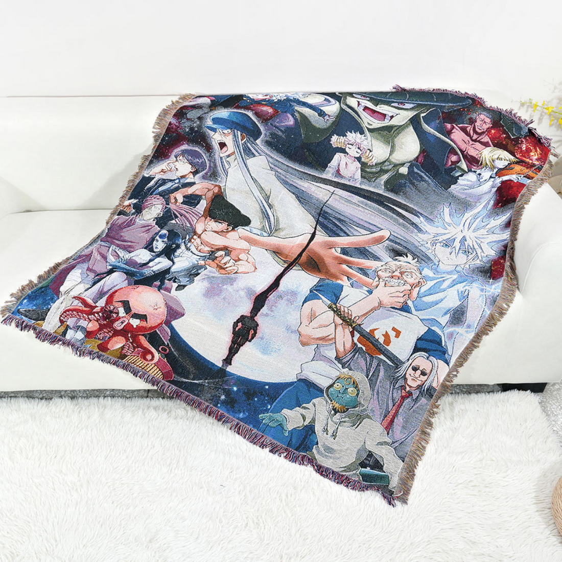 D.r.a.g.o.n B.a.l.l Woven Blanket – Cozy Sofa or Bed Cover