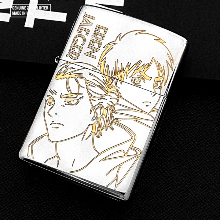 Eren Yeager Attack on Titan Zippo Lighter - Wings of Freedom Engraved