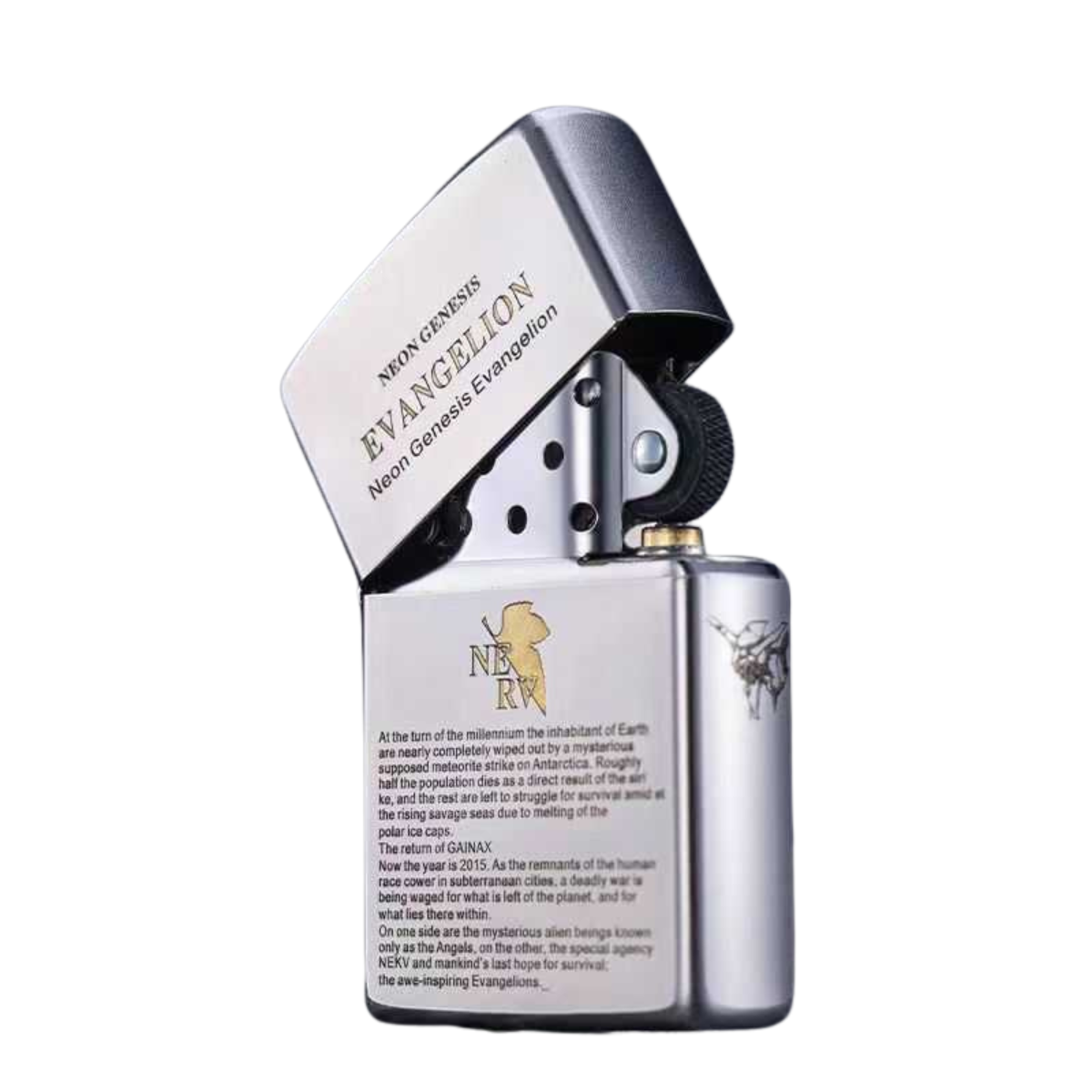 Neon Genesis Evangelion Deep Carved Zippo Lighter - Premium Anime Collectible