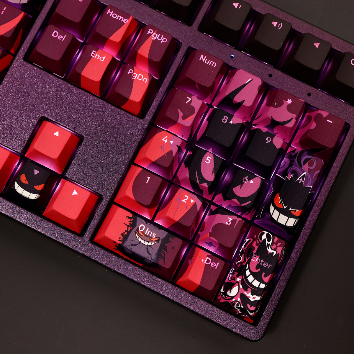 G.e.n.g.a.r P.o.ké.m.on Keycap Set – Anime Keycaps for Mechanical Keyboards