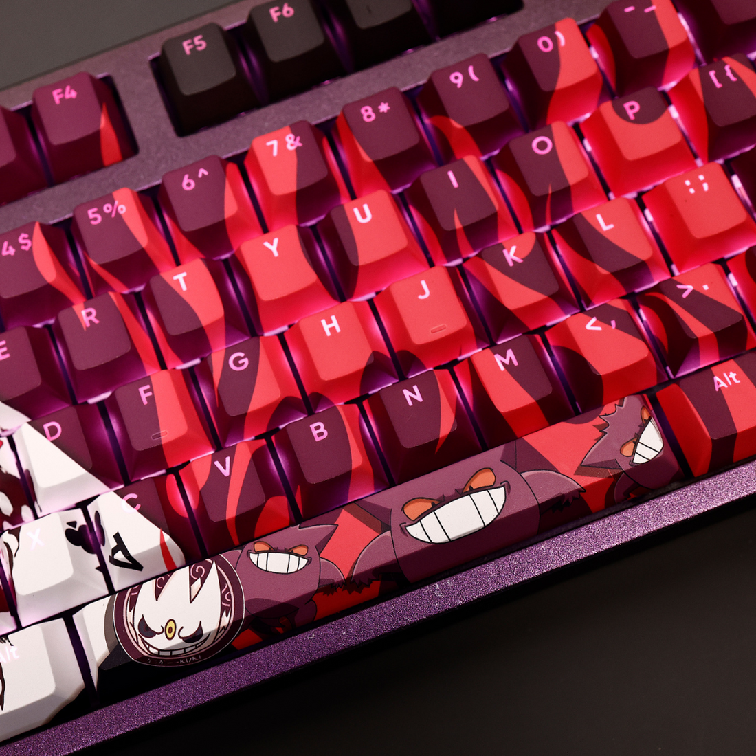 G.e.n.g.a.r P.o.ké.m.on Keycap Set – Anime Keycaps for Mechanical Keyboards