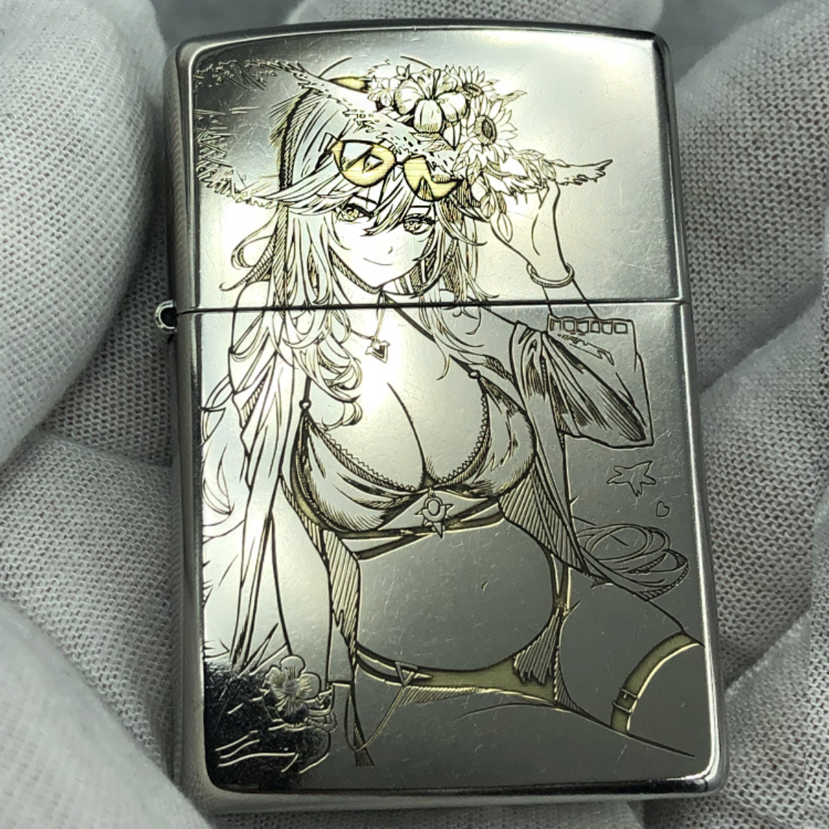 Genshin Impact Deep Engraved Zippo Lighter – Custom Design