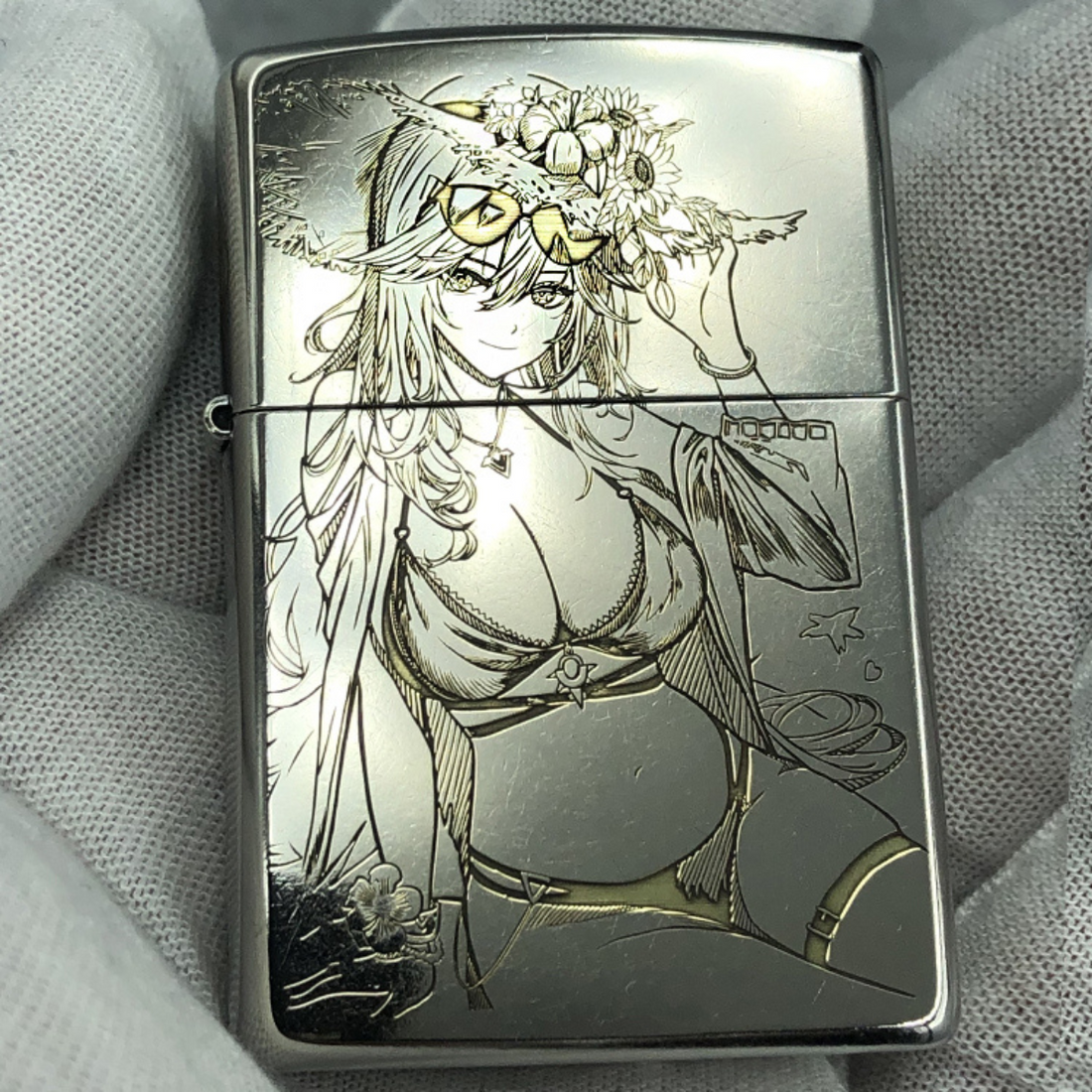 Genshin Impact Deep Engraved Zippo Lighter – Custom Design