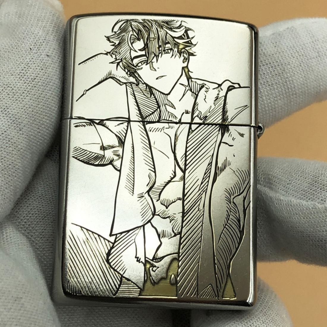 Genshin Impact Deep Engraved Zippo Lighter – Custom Design