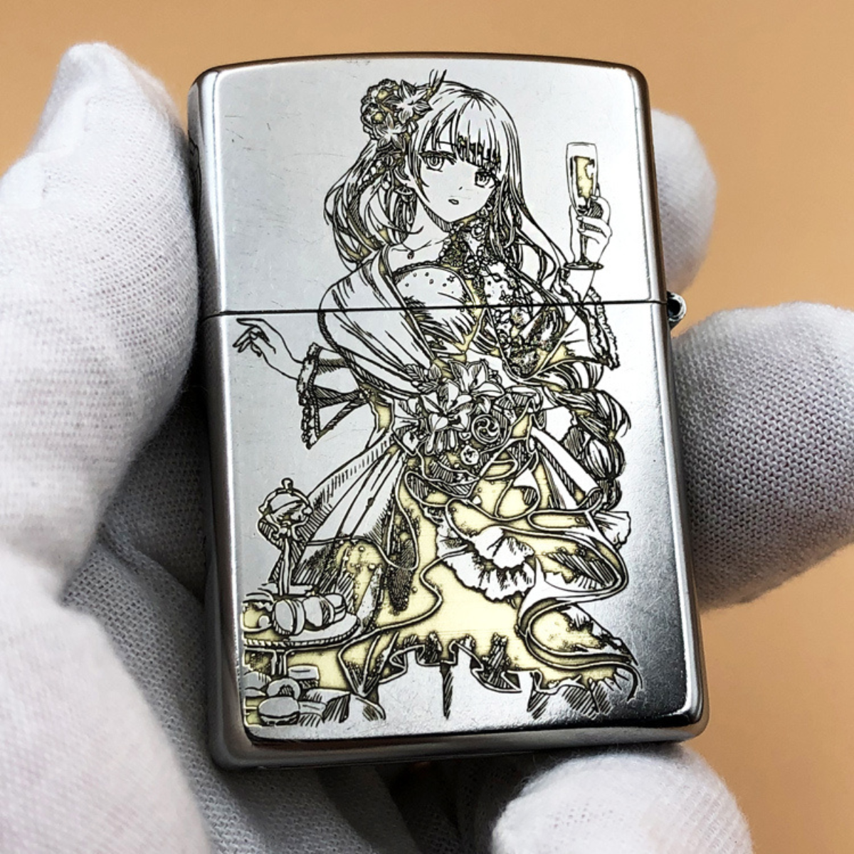 Genshin Impact Deep Engraved Zippo Lighter – Custom Design