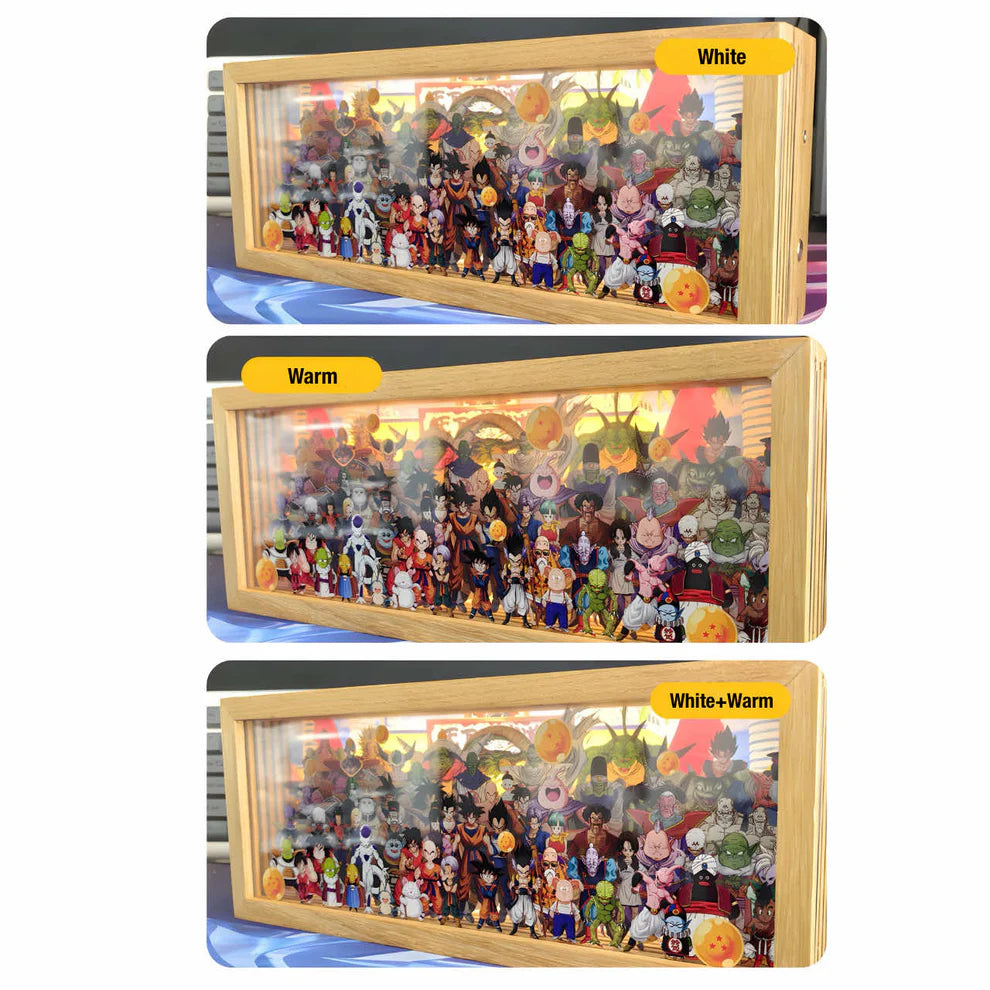 Gaminin™ GlowBox | 3D Anime LED Night Light with Acrylic Art & Wooden Base