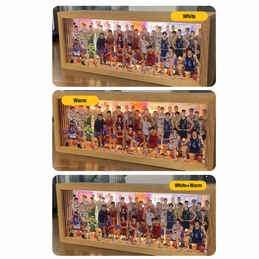 Gaminin™ GlowBox | 3D Anime LED Night Light with Acrylic Art & Wooden Base