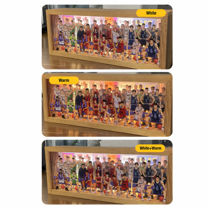 Gaminin™ GlowBox | 3D Anime LED Night Light with Acrylic Art & Wooden Base