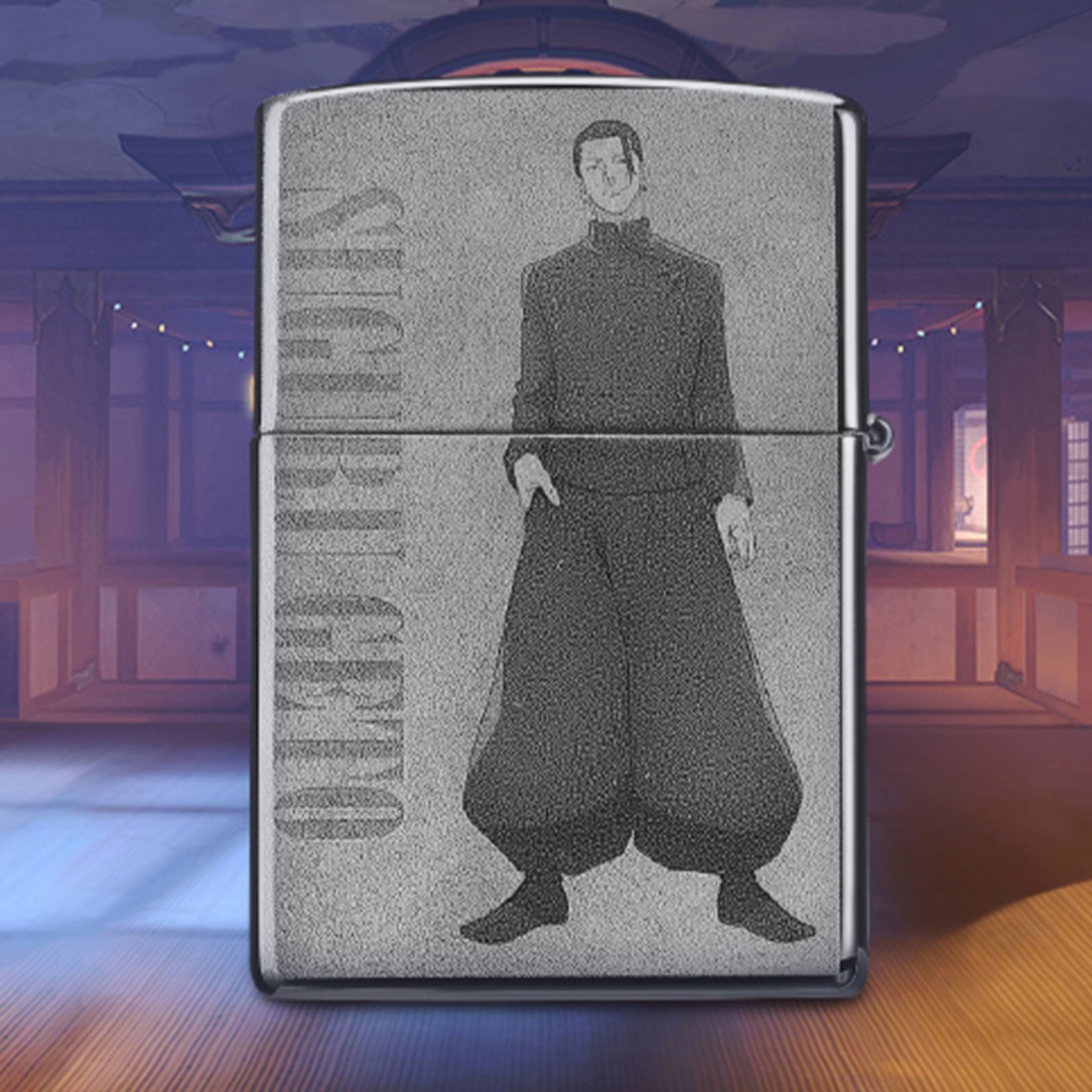 Gojo Satoru & Geto Suguru Zippo Lighter - Black Ice Engraved Series