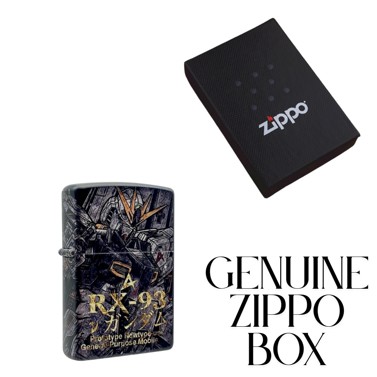 Gundam RX-93 3D Painted Zippo Lighter – Custom Anime Collection