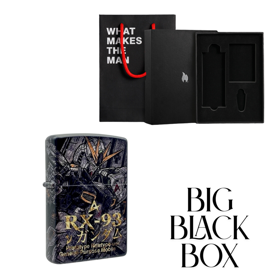 Gundam RX-93 3D Painted Zippo Lighter – Custom Anime Collection