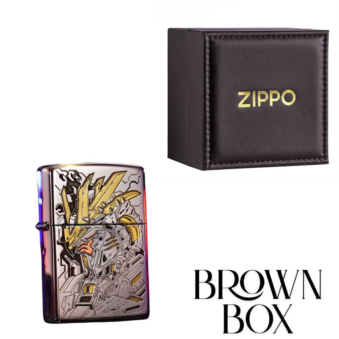 Gundam Zippo Lighter, Deep Carved, Dual-Sided, Limited Edition