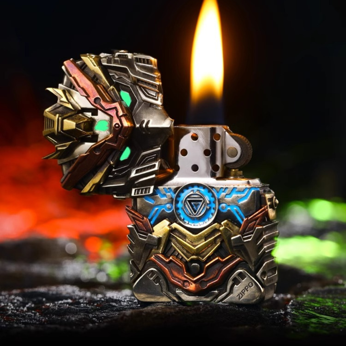 Gundam Thunder Mecha Zippo Lighter, Luminous Heavy Armor
