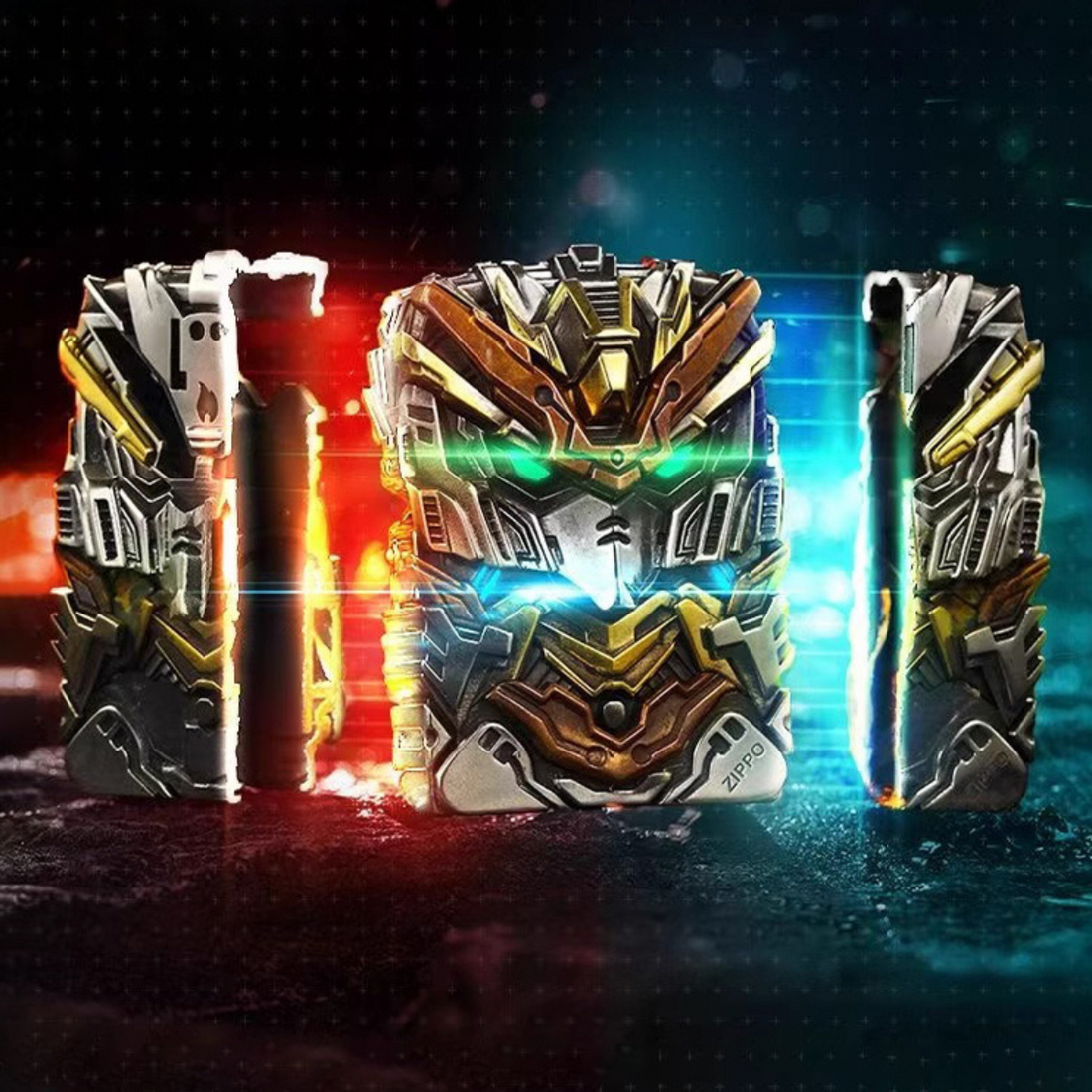 Gundam Thunder Mecha Zippo Lighter, Luminous Heavy Armor