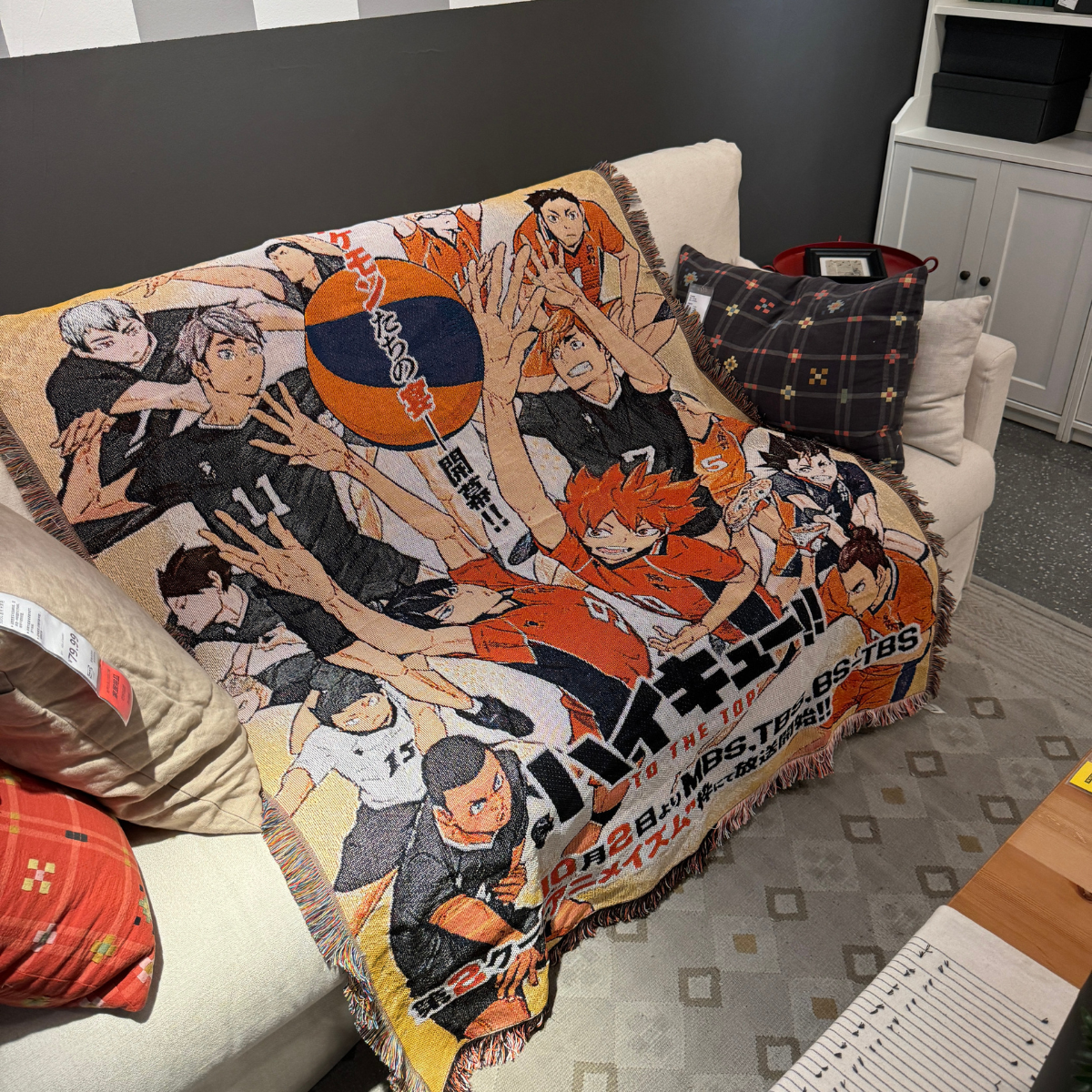 Haikyuu Woven Blanket – Hinata, Kageyama, Oikawa Designs