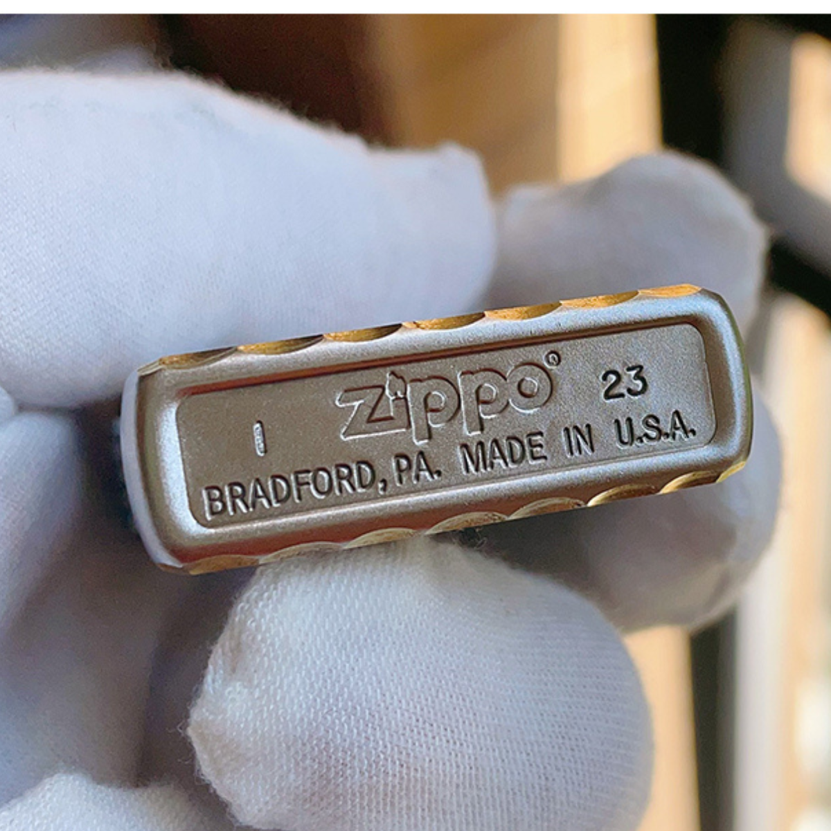 H.e.llo K.i.tt.y Zippo Lighter Deep Engraved Gold Chrome Finish