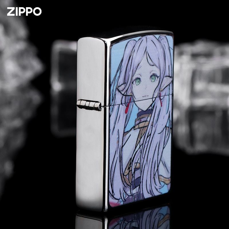 Frieren Color Printed Zippo Lighter – Custom Anime Design