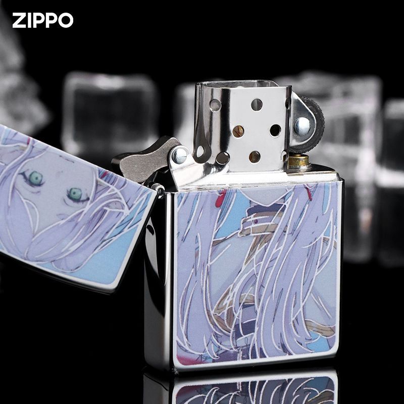 Frieren Color Printed Zippo Lighter – Custom Anime Design