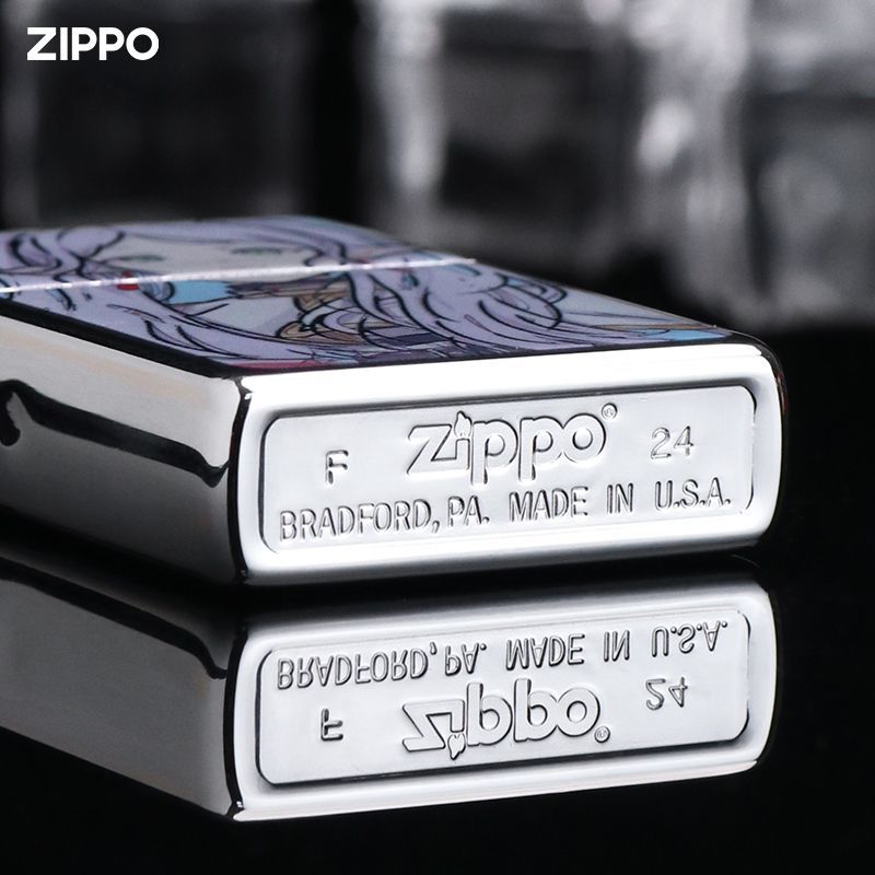 Frieren Color Printed Zippo Lighter – Custom Anime Design