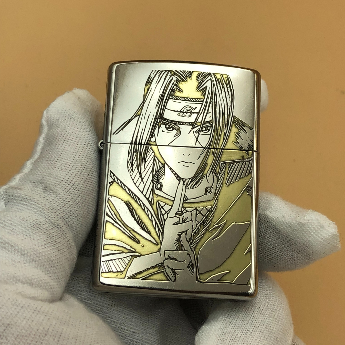 Itachi Uchiha Zippo Lighter – 4-Sided Deep Engraved with Clan Symbols