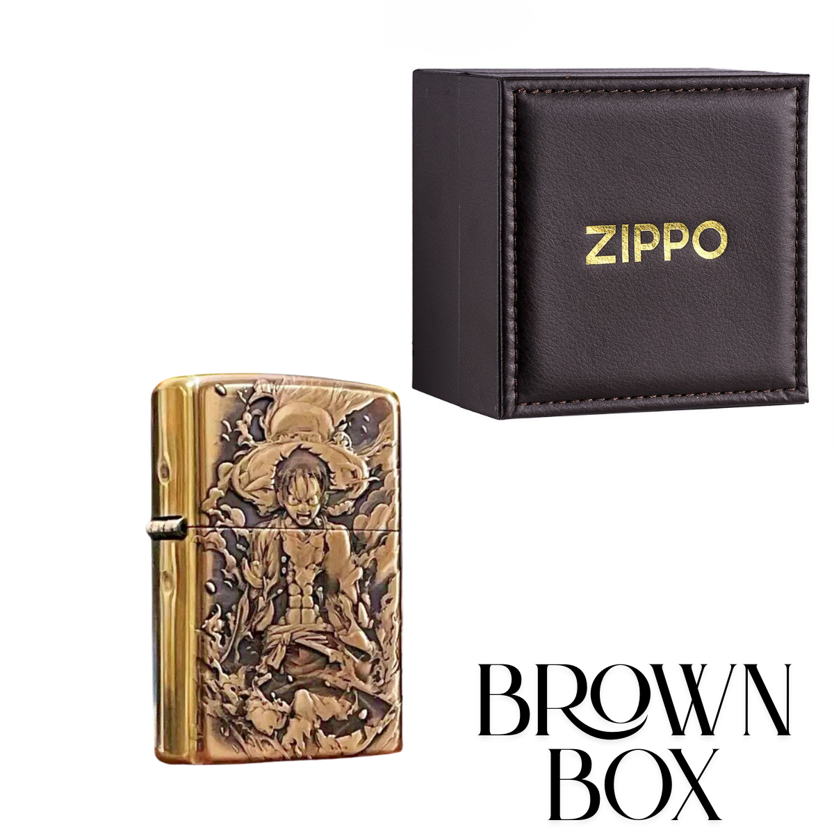 Luf.fy On.e Pi.ec.e 3D Zippo Lighter – Pure Copper 3D Armor Relief