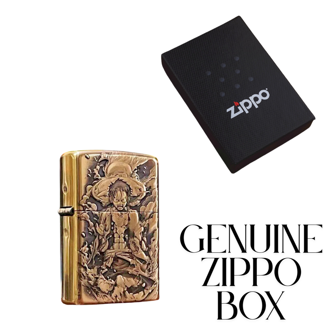 Luf.fy On.e Pi.ec.e 3D Zippo Lighter – Pure Copper 3D Armor Relief