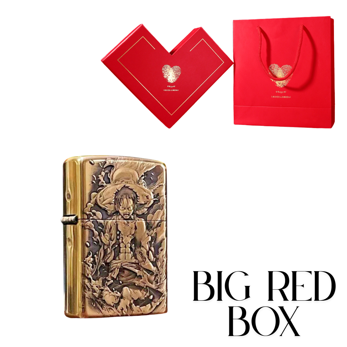 Luf.fy On.e Pi.ec.e 3D Zippo Lighter – Pure Copper 3D Armor Relief