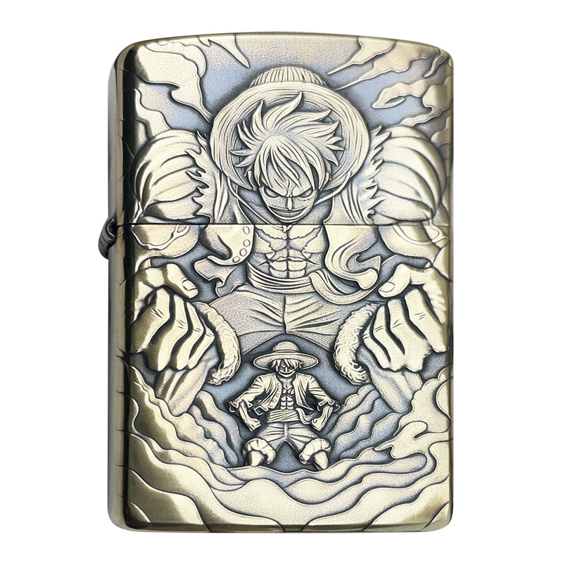 Lu.ff.y O.ne Pie.ce 3D Relief Zippo Lighter - Anime Windproof Collectible