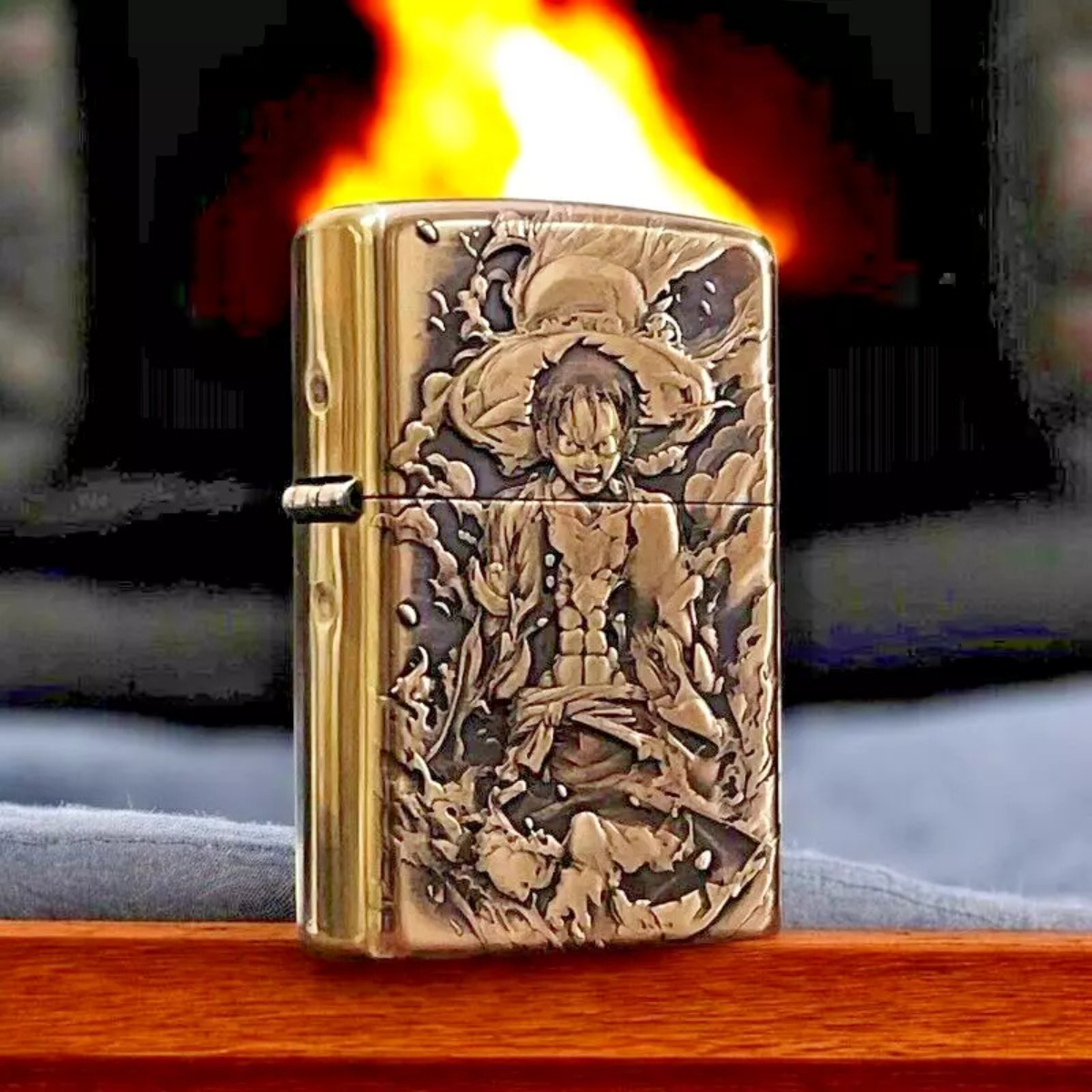 Luf.fy On.e Pi.ec.e 3D Zippo Lighter – Pure Copper 3D Armor Relief