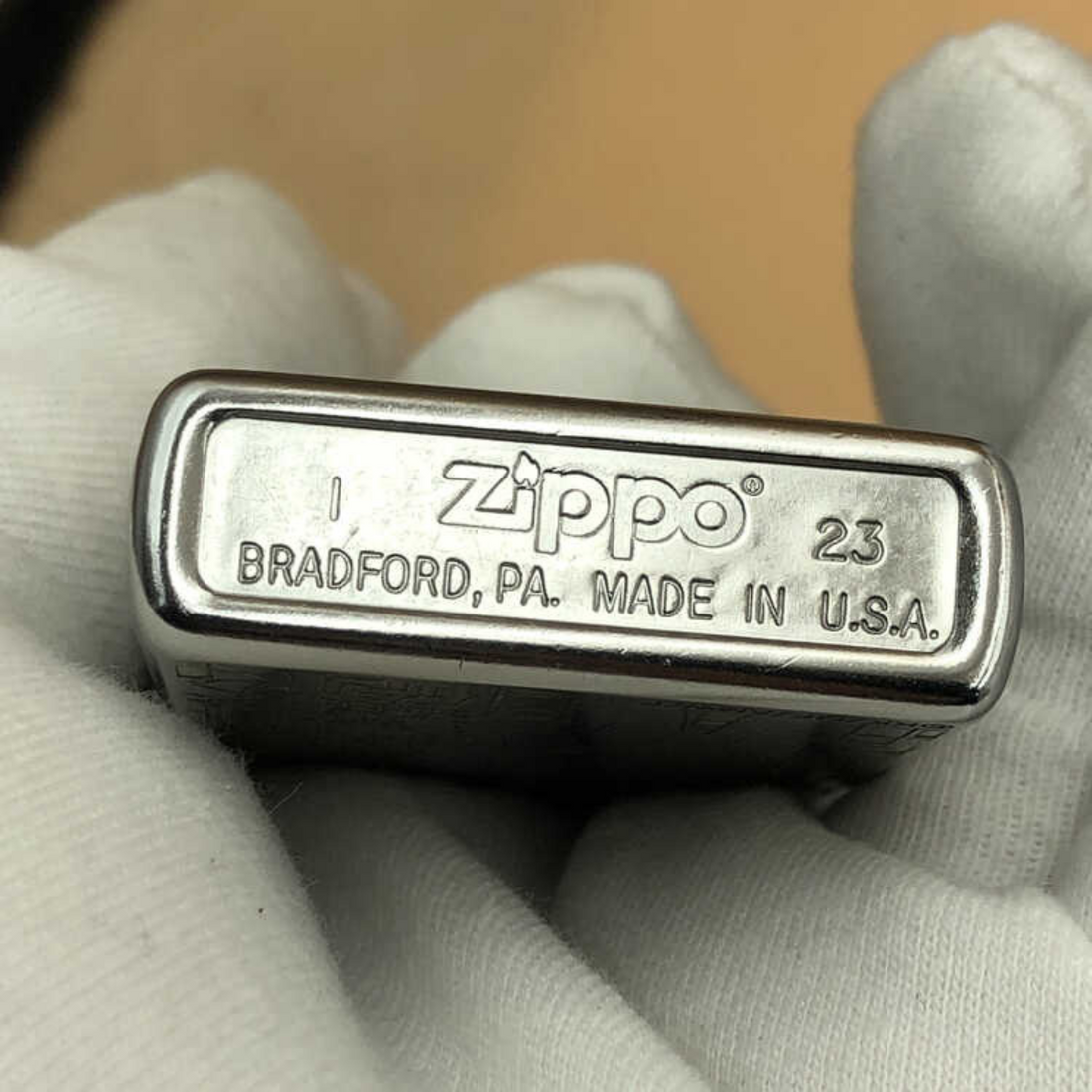 Misaka Mikoto Deep Engraved Zippo Lighter – Floral Design