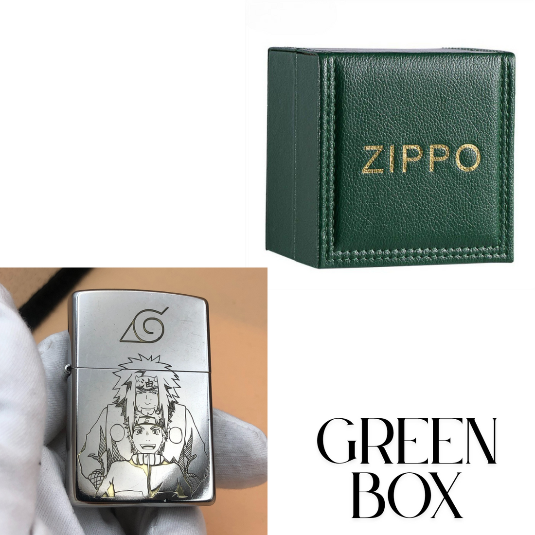 N.a.r.u.t.o Zippo Lighter Classic Street Chrome – Deep Engraved Ji.r.a.i.y.a & N.a.r.u.t.o