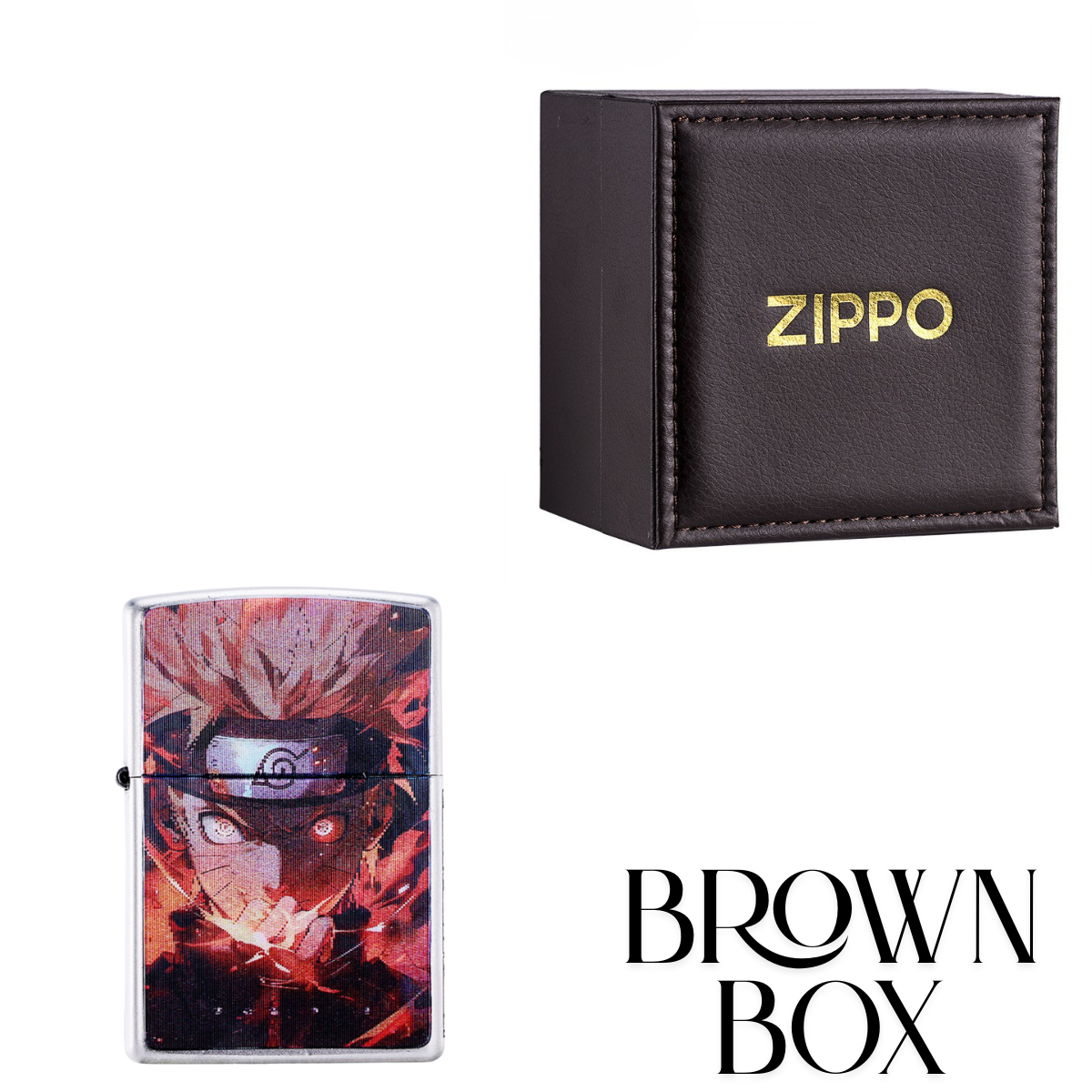 Anime Zippo Lighter - Na.ru.to 3D Flip Design | Naruto Lenticular Cover