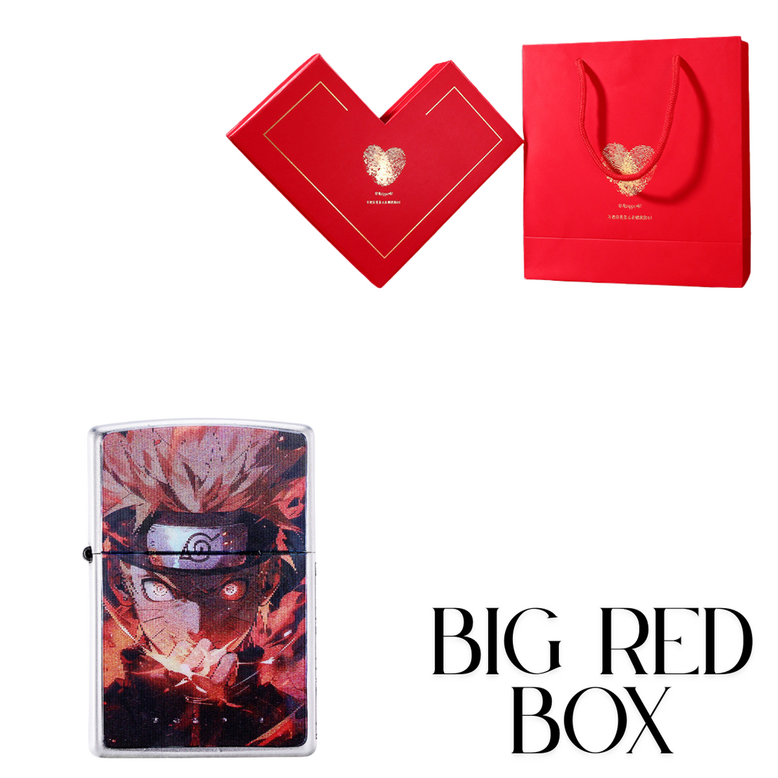 Anime Zippo Lighter - Na.ru.to 3D Flip Design | Naruto Lenticular Cover