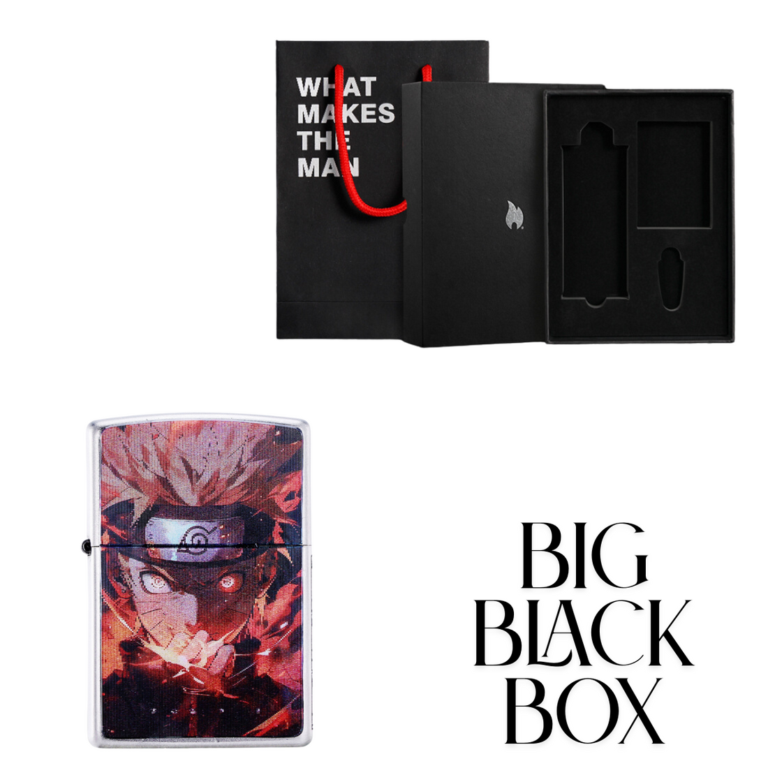 Anime Zippo Lighter - Na.ru.to 3D Flip Design | Naruto Lenticular Cover