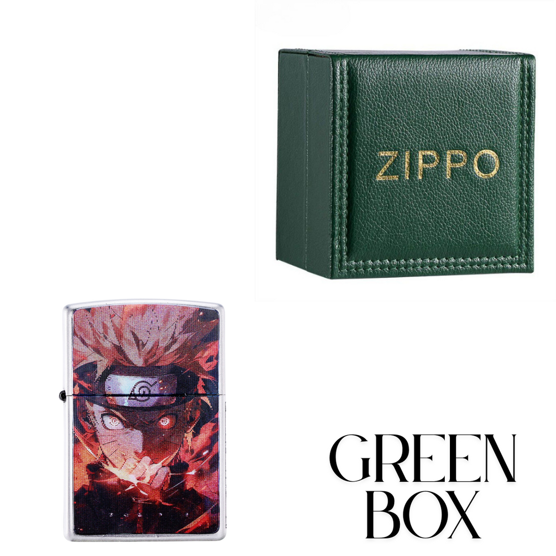 Anime Zippo Lighter - Na.ru.to 3D Flip Design | Naruto Lenticular Cover