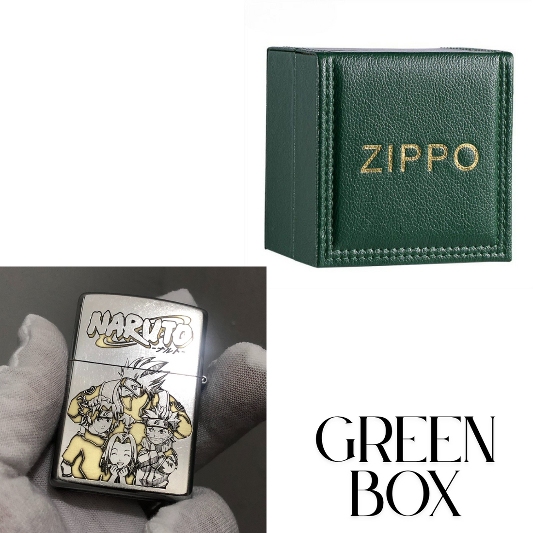 N.aru.to Zippo Lighter Silver Matte – Deep Engraved Team 7