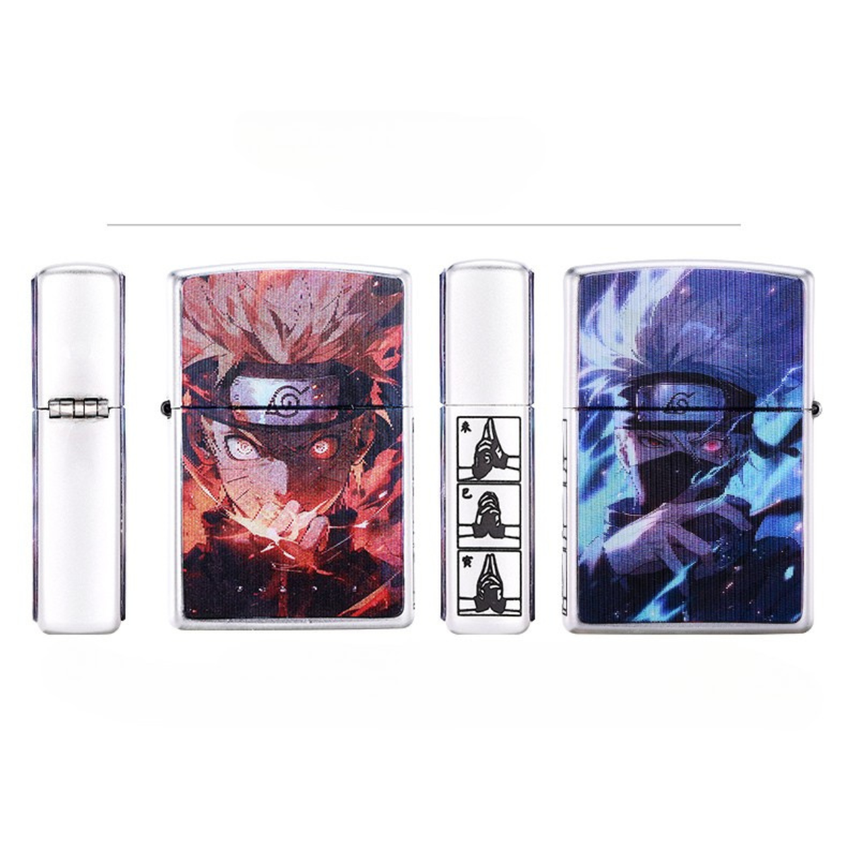 Anime Zippo Lighter - Na.ru.to 3D Flip Design | Naruto Lenticular Cover