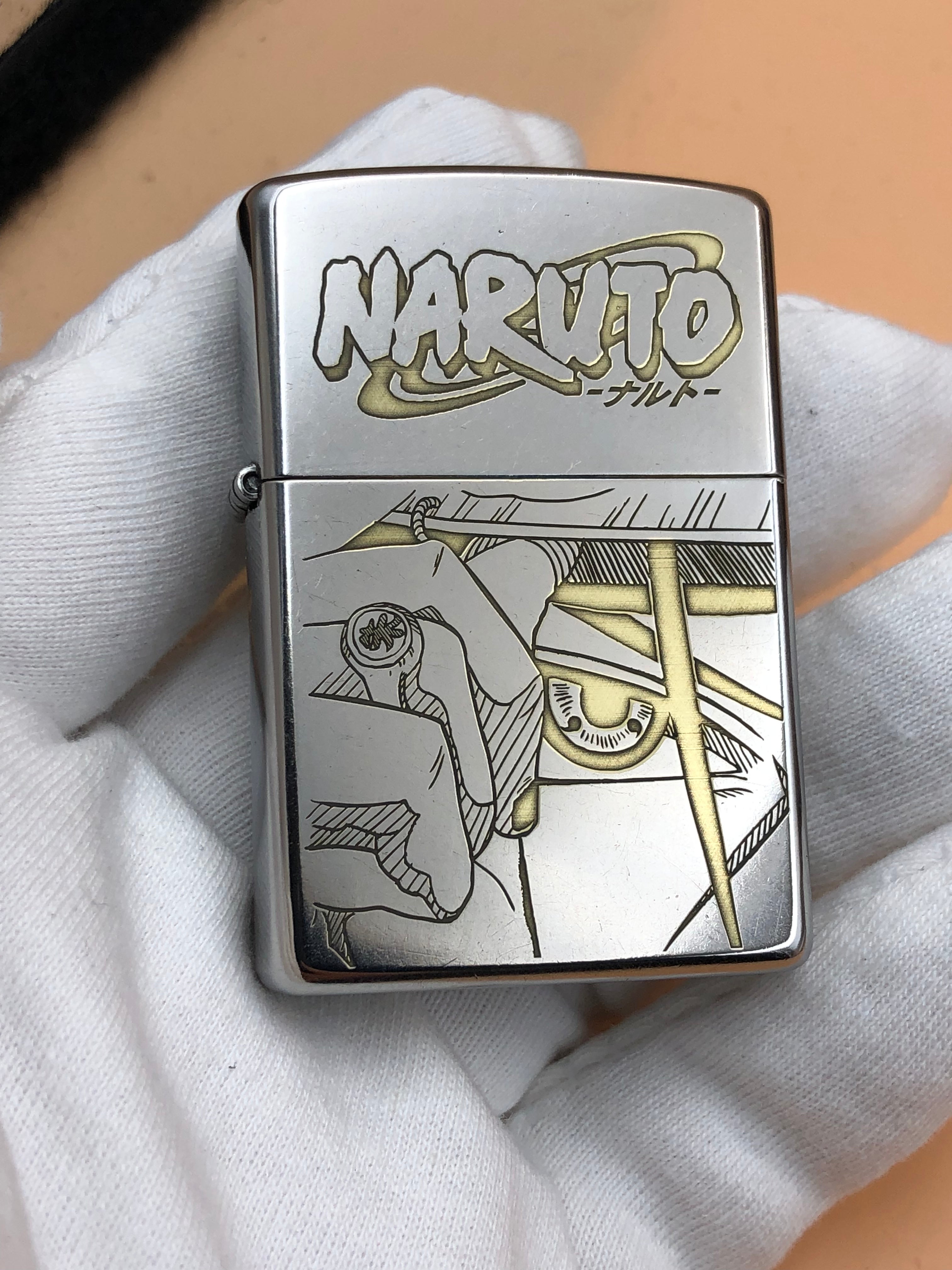 It.ac.hi Uc.hiha Zippo Lighter - Classic Street Chrome Na.ru.to Gift for Men