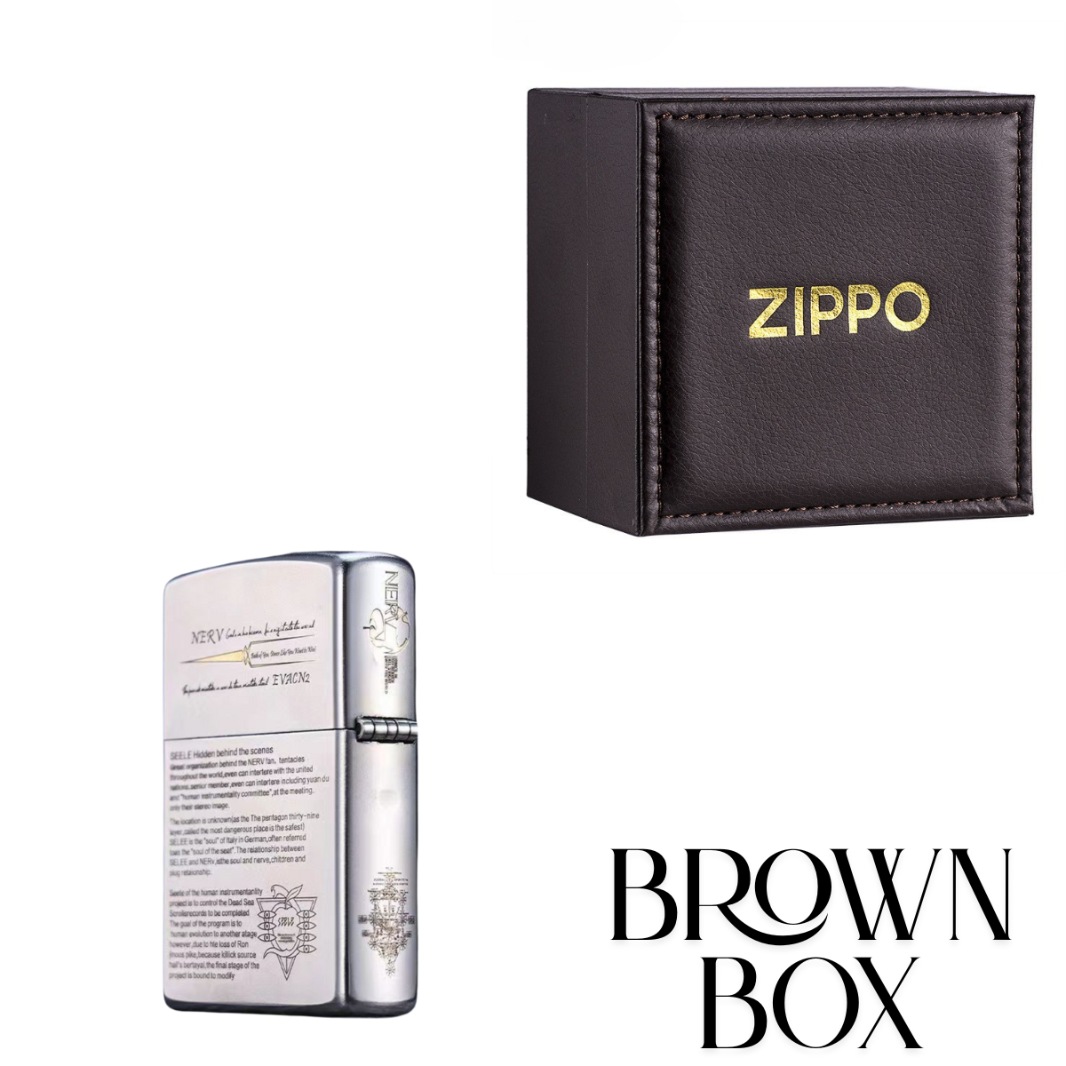 Neon Genesis Evangelion Deep Carved Zippo Lighter - Premium Anime Collectible