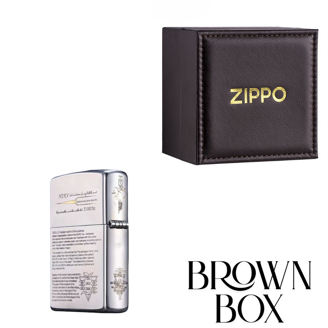Neon Genesis Evangelion Deep Carved Zippo Lighter - Premium Anime Collectible
