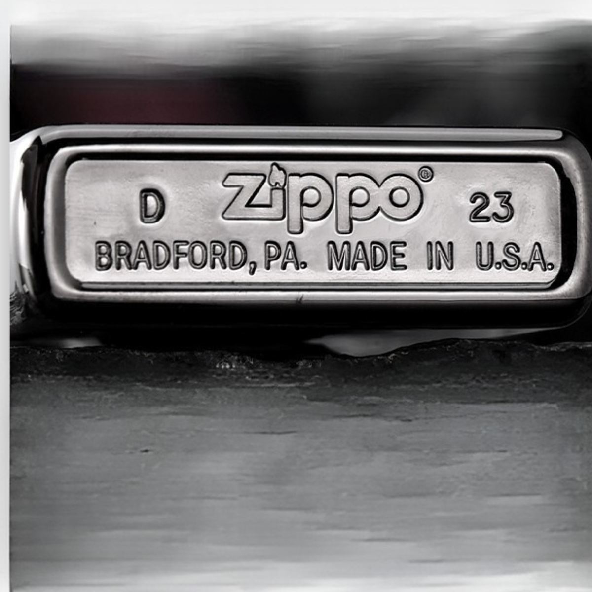 Lu.ffy Ni.ka Ge.ar 5 Black Ice Zippo Lighter Laser Engraved