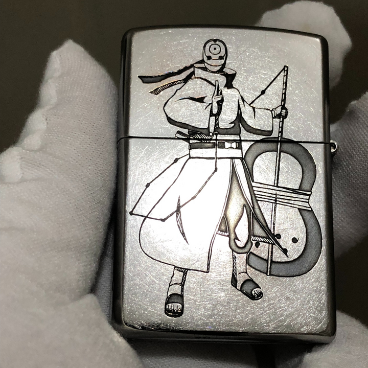 Obito Uchiha Zippo Classic Street Chrome Lighter | Naruto Anime Gift for Boyfriend