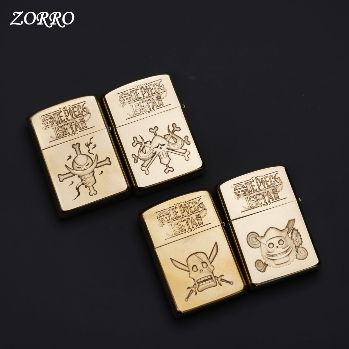O.n.e Pi.ec.e 3D Engraved Brass Lighters Collection - Custom Anime Gifts for Collectors