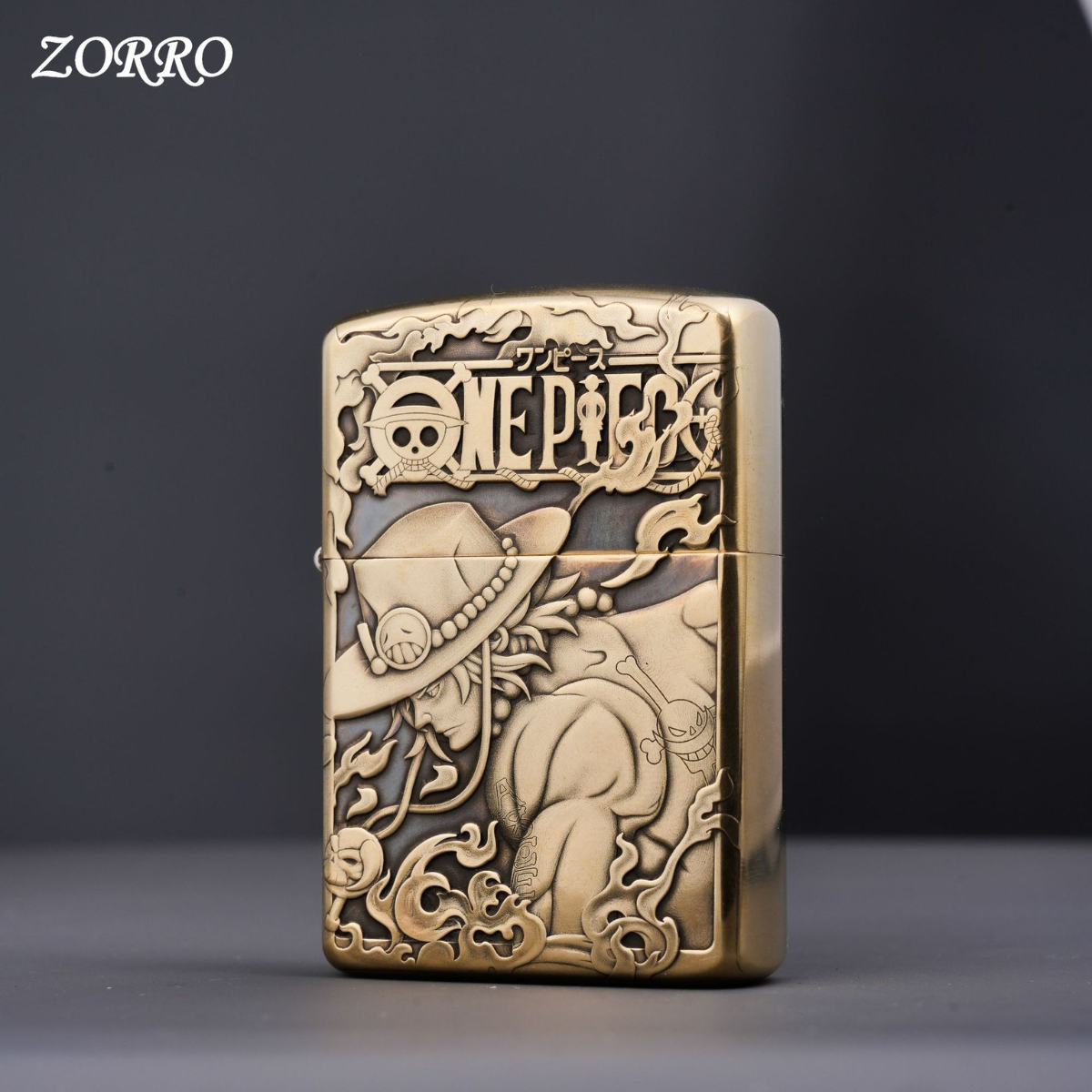 O.n.e Pi.ec.e 3D Engraved Brass Lighters Collection - Custom Anime Gifts for Collectors