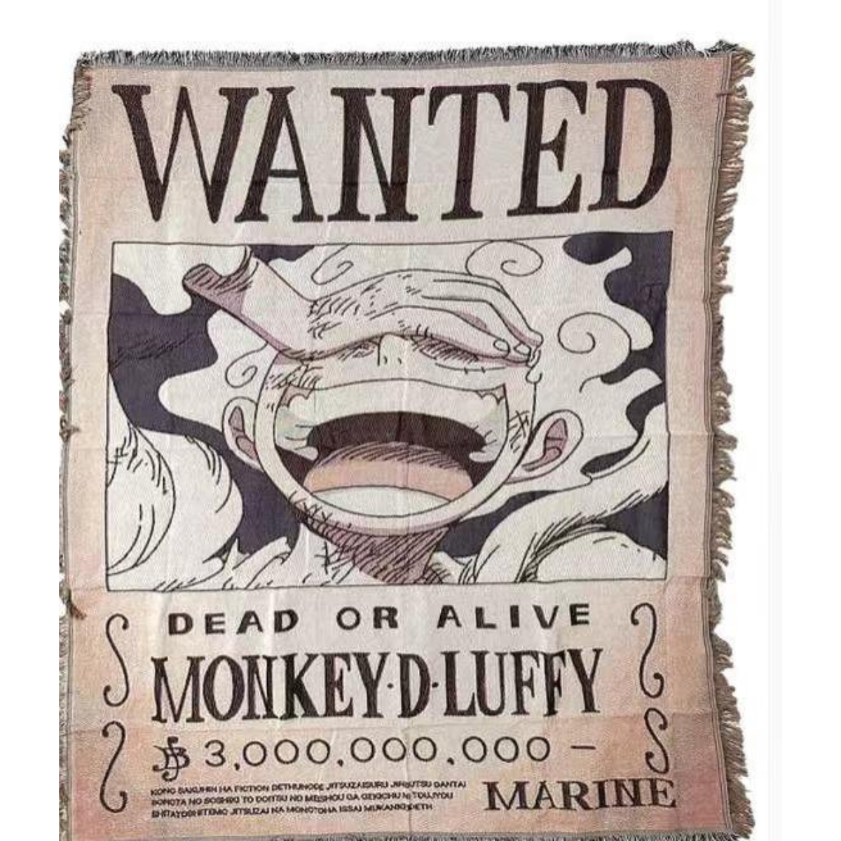 O.n.e P.i.e.c.e Woven Blanket – Anime Throw with L.u.f.f.y & Crew, Decorative & Cozy