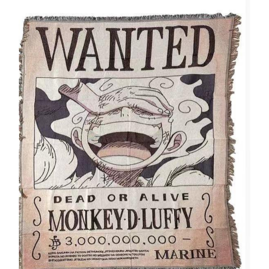 O.n.e P.i.e.c.e Woven Blanket – Anime Throw with L.u.f.f.y & Crew, Decorative & Cozy